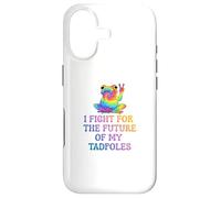 Resist for the Tadpoles Colorful Frog Comes in Peace Case for iPhone 17