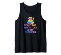 Resist for The Tadpoles Colorful Frog Comes in Peace Tank Top