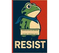Resist Frog Composition Notebook for School Notes, Doodles, and Everyday Ideas