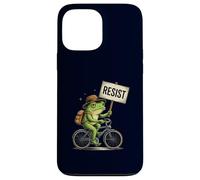 Resist Frog On Bicycle Funny Motivational Protest Sign Case for iPhone 13 Pro Max