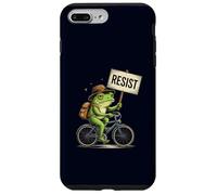 Resist Frog On Bicycle Funny Motivational Protest Sign Case for iPhone 7 Plus/8 Plus