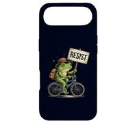 Resist Frog On Bicycle Funny Motivational Protest Sign Case for iPhone Air
