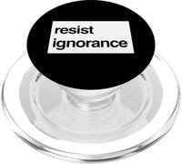 Resist Ignorance Protest - Knowledge over Noise PopSockets PopGrip for MagSafe