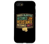 Resist injustice equality protest human rights quote vintage Case for iPhone SE (2020) / 7/8