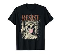 Resist Liberty Bubblegum Equality Retro Edgy Protest Statue T-Shirt