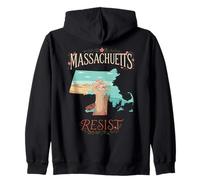 Resist Massachusetts Political Protest Zip Hoodie