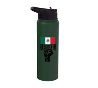 Resist Mexico Gen Z Protest Against Corruption Mexican Flag Stainless Steel Insulated Water Bottle