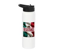 Resist Mexico Gen Z Protest Against Corruption Mexican Flag Stainless Steel Insulated Water Bottle