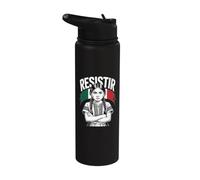 Resist Mexico Gen Z Protest Against Corruption Mexican Flag Stainless Steel Insulated Water Bottle
