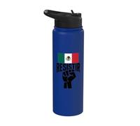 Resist Mexico Gen Z Protest Against Corruption Mexican Flag Stainless Steel Insulated Water Bottle
