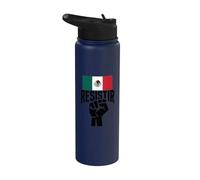 Resist Mexico Gen Z Protest Against Corruption Mexican Flag Stainless Steel Insulated Water Bottle