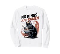 Resist NO KINGS JUST RAMEN Cat Mom Protest Advocate Campaign Sweatshirt