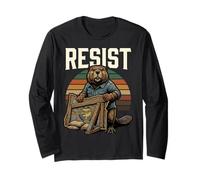 Resist Oregon Beaver Resistance | Human Rights Activist Long Sleeve T-Shirt
