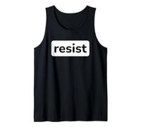 Resist Political Protest Pro Human Rights Minimalist Design Tank Top