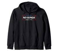 Resist Protest No Kings Since 1776 Minimal Men Women Kids Zip Hoodie