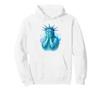 Resist Protest Statue Of Liberty Sad Crying Women's Rights Pullover Hoodie