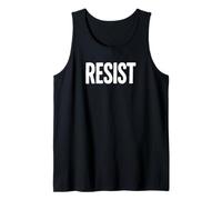 RESIST - Protest Typography Design Retro Political Activism Tank Top