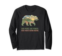 Resist Save Our Parks National Park Bear Nature Protection Long Sleeve T-Shirt