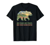 Resist Save Our Parks National Park Bear Nature Protection T-Shirt
