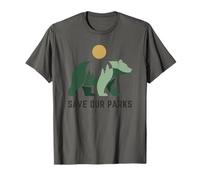 Resist Save Our Parks National Park Bear Nature Protection T-Shirt