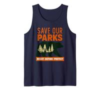 Resist Save Our Parks National Park Bear Nature Protection Tank Top