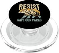 RESIST SAVE OUR Parks National Parks Conservation PopSockets PopGrip for MagSafe