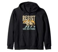 RESIST SAVE OUR Parks National Parks Conservation Zip Hoodie