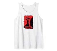 Resist Star Revolution Rebellion Retro Black Tank Top