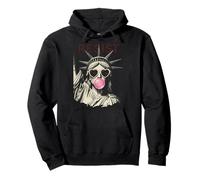 Resist Statue Liberty Bubblegum Equality Retro Edgy Protest Pullover Hoodie
