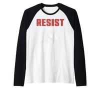 Resist Statue Liberty Bubblegum Protest Equality Men Women Raglan Baseball Tee