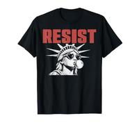 Resist Statue Liberty Bubblegum Protest Equality Men Women T-Shirt