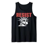 Resist Statue Liberty Bubblegum Protest Equality Men Women Tank Top