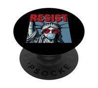 Resist Statue Liberty Bubblegum Protest Equality PopSockets Adhesive PopGrip