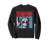 Resist Statue Liberty Bubblegum Protest Equality Sweatshirt
