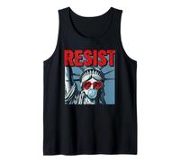 Resist Statue Liberty Bubblegum Protest Equality Tank Top