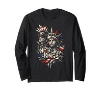 Resist Statue Liberty Cat Equality Retro Edgy Subtle Protest Long Sleeve T-Shirt
