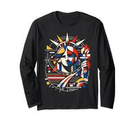 Resist Statue Liberty Cat Equality Retro Edgy Subtle Protest Long Sleeve T-Shirt