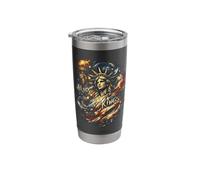 Resist Statue Liberty Cat Equality Retro Edgy Subtle Protest Stainless Steel Insulated Tumbler