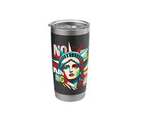 Resist Statue Liberty Cat Equality Retro Edgy Subtle Protest Stainless Steel Insulated Tumbler