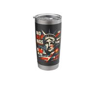 Resist Statue Liberty Cat Equality Retro Edgy Subtle Protest Stainless Steel Insulated Tumbler