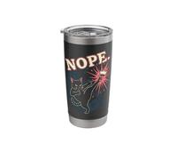 Resist Statue Liberty Cat Equality Retro Edgy Subtle Protest Stainless Steel Insulated Tumbler
