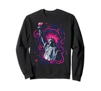 Resist Statue Liberty Cat Equality Retro Edgy Subtle Protest Sweatshirt