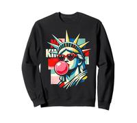 Resist Statue Liberty Cat Equality Retro Edgy Subtle Protest Sweatshirt