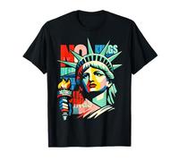 Resist Statue Liberty Cat Equality Retro Edgy Subtle Protest T-Shirt