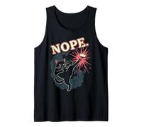 Resist Statue Liberty Cat Equality Retro Edgy Subtle Protest Tank Top