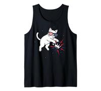 Resist Statue Liberty Cat Equality Retro Edgy Subtle Protest Tank Top
