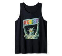 Resist Statue Liberty Pride Rainbow Queer Gay CSD LGBTQ Tank Top