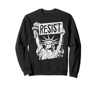 Resist Statue of Liberty Activist Political Protest Sweatshirt