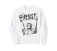 Resist Statue of Liberty Activist Political Protest Sweatshirt