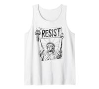 Resist Statue of Liberty Activist Political Protest Tank Top